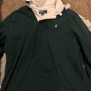 RALPH LAUREN POLO RUGBY XL GREEN SHIRT